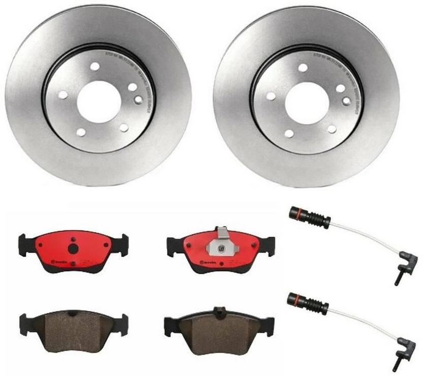 Brembo Brake Pads and Rotors Kit - Front (288mm) (Ceramic)